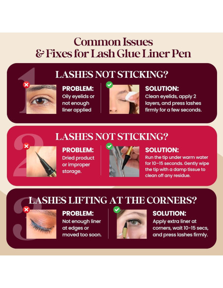 KLINQE Delineador Negro y Pegamento para Pestañas 12.5cm KLINQE Delineador Negro y Pegamento para Pestañas 12.5cm