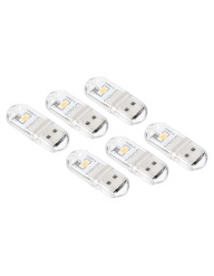 Luz Nocturna LED USB PATIKIL - Paquete de 6 Mini Lámparas 1W
