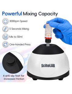 Mezclador de Pintura Vortex ScitoLAB 3000 RPM Mini Agitador 2