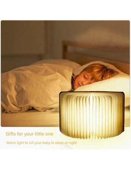 Lámpara de Libro Plegable LOVUMMOR LED Recargable USB 12x9cm Lámpara de Libro Plegable LOVUMMOR LED Recargable USB 12x9cm