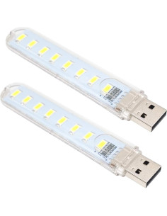 Luz Nocturna LED Portátil USB OUOU 3 Piezas 1.2W 2