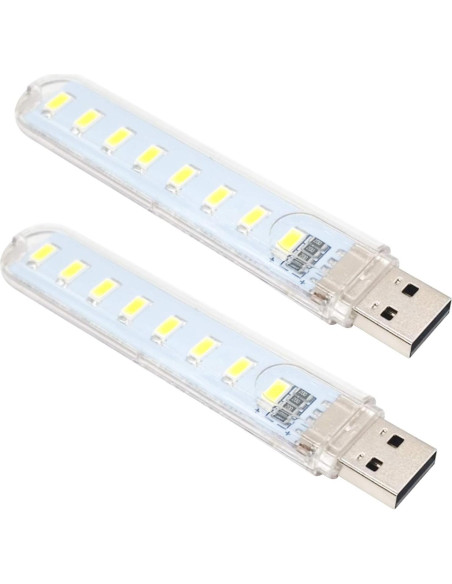 Luz Nocturna LED Portátil USB OUOU 3 Piezas 1.2W