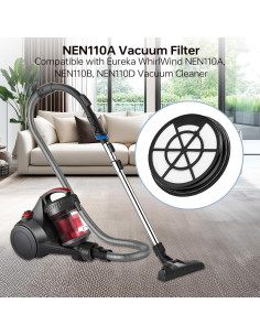 Filtro de Aspiradora Kalolado NEN110A/NEN110B/NEN110D HEPA - Paquete de 6 2