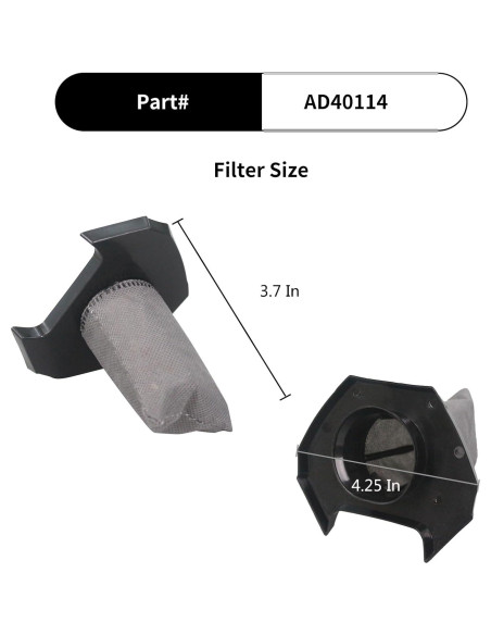 Filtro de Reemplazo CPAI AD40114 para Aspiradora Dirt Devil Power Express Lite - 4 Paquete