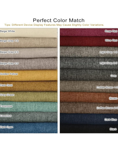 Parche Autoadhesivo de Tela de Lino ILOFRI 20x28 cm 2 Pcs - Gris Claro