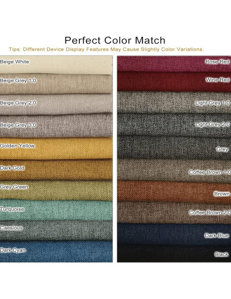 Parche Autoadhesivo de Tela de Lino ILOFRI 20x28 cm 2 Pcs - Gris Claro