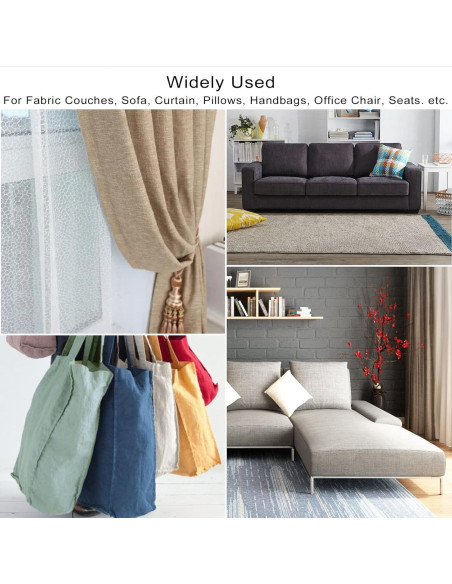 Parche Autoadhesivo de Tela de Lino ILOFRI 20x28 cm 2 Pcs - Gris Claro