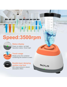 Mini Mezclador Vortex SWDTLAB 3500rpm para Pinturas y Esmaltes 2