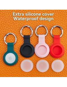 Paquete de 4 fundas de silicona a prueba de agua para AirTag 2