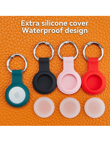 Paquete de 4 fundas de silicona a prueba de agua para AirTag