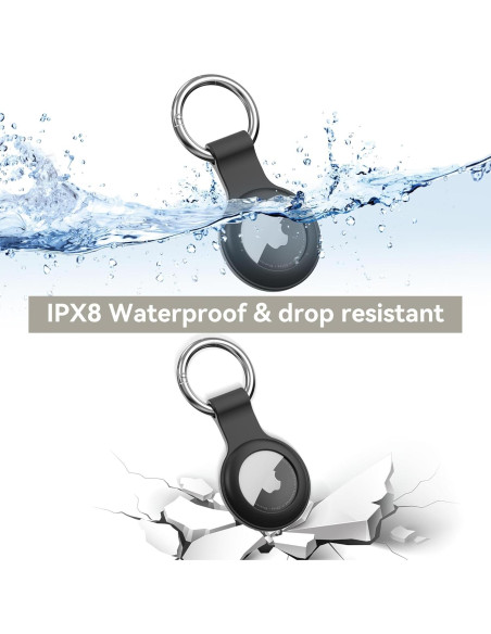 Paquete de 4 fundas de silicona a prueba de agua para AirTag