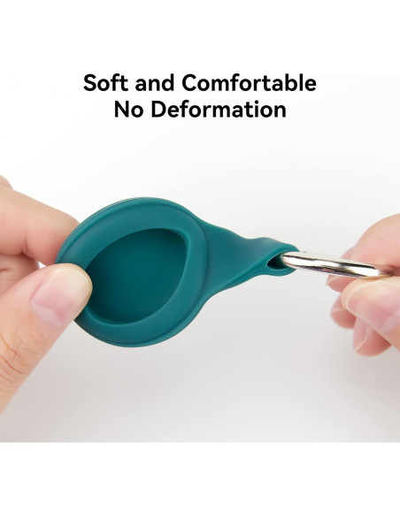 Paquete de 4 fundas de silicona a prueba de agua para AirTag