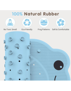 Alfombra de Baño Antideslizante Joycano 76x46cm Azul Rana 2