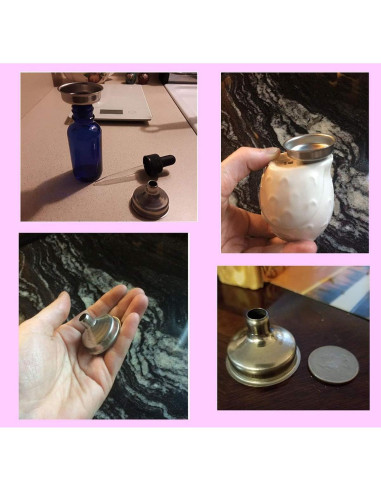 12 Embudos Miniatura Acero Inoxidable Yansanido 3.68 cm