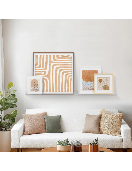 Estante Flotante Acrílico HBlife 48" Paquete de 4 para Niños