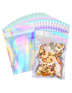 Bolsas de Mylar Holográficas NPLUX 100 Unidades 12.7x20.32CM