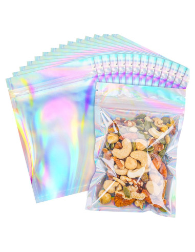 Bolsas de Mylar Holográficas NPLUX 100 Unidades 12.7x20.32CM