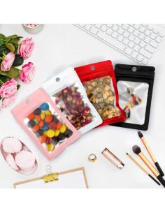 Paquete de 100 Bolsas Mylar Reutilizables EgticLive 10.67x17.27 cm 2