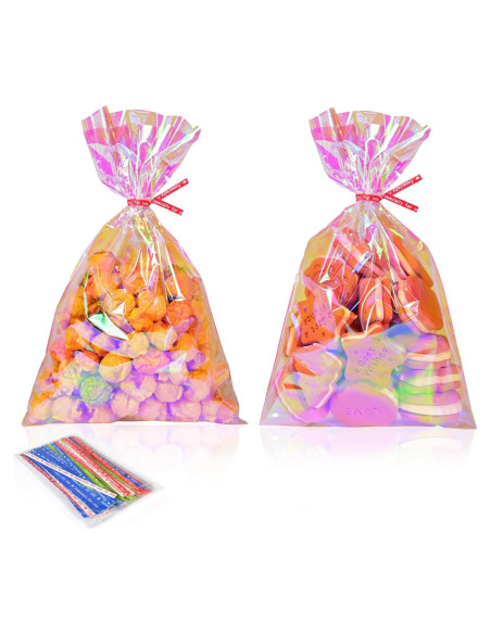 Bolsas de Celofán Holográficas PACKSISTER 15.24x22.86 cm 100 Pcs