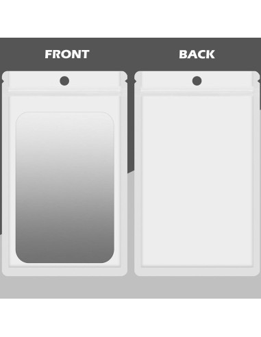 Paquete de 100 Bolsas Mylar Reutilizables EgticLive 10.67x17.27 cm