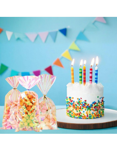 Bolsas de Celofán Holográficas PACKSISTER 15.24x22.86 cm 100 Pcs