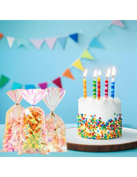 Bolsas de Celofán Holográficas PACKSISTER 15.24x22.86 cm 100 Pcs