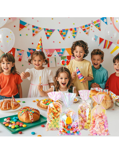 Bolsas de Celofán Holográficas PACKSISTER 15.24x22.86 cm 100 Pcs