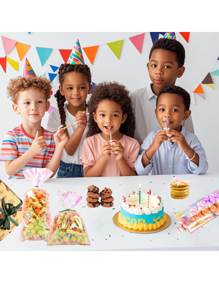 Bolsas de Celofán Holográficas PACKSISTER 15.24x22.86 cm 100 Pcs