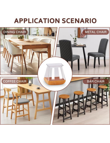 Protectores de Suelo para Patas de Silla YOZON 16 Piezas Silicona