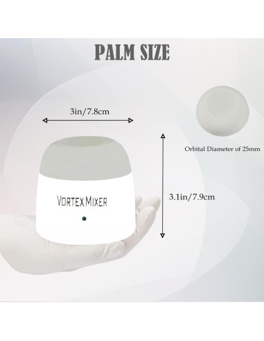 Mezclador Vortex Mini HUBEST 5200RPM para Laboratorio y Pintura