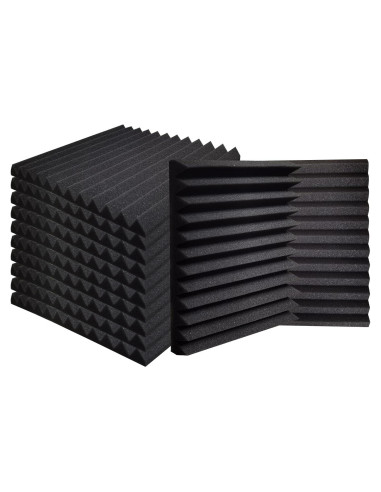 Paneles Acústicos de Espuma Ikaufen 48 Piezas 30x30cm