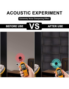 Paneles Acústicos de Espuma Ikaufen 48 Piezas 30x30cm 2