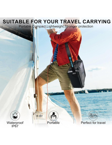 Estuche Duro Impermeable Lekufee para DJI Air 3S y Accesorios