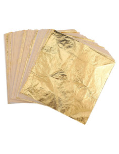 Harloon 1000 Hojas Imitación de Oro para Manualidades 14x14cm