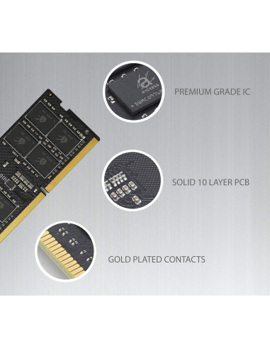 Memoria RAM Adamanta 16GB DDR4 2666MHz SODIMM 260 pines