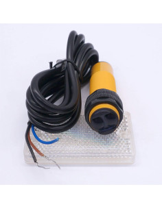 Sensor Fotoeléctrico Taiss E3F-R2N1 2m NPN NO 6-36VDC 2