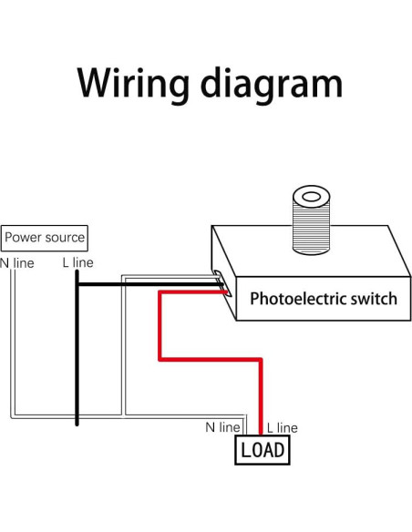Interruptor Fotoeléctrico QDenglamp GDKT015 para Exteriores