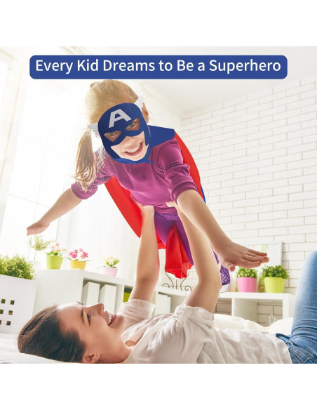 Capa de Superhéroe para Niños Wugang 66x66 cm Colorido Capa de Superhéroe para Niños Wugang 66x66 cm Colorido