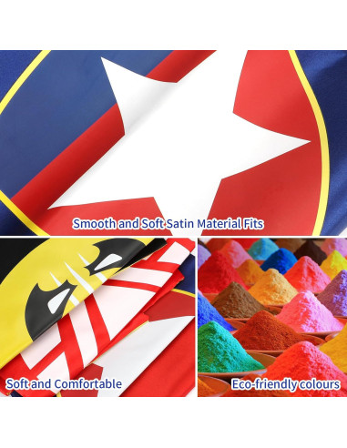 Capa de Superhéroe para Niños Wugang 66x66 cm Colorido