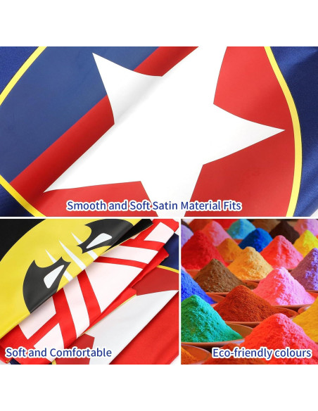 Capa de Superhéroe para Niños Wugang 66x66 cm Colorido Capa de Superhéroe para Niños Wugang 66x66 cm Colorido