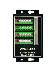 Módulo de Bloque de Terminales RPi con Caja de Aluminio para Raspberry Pi 1 2 3 B B+