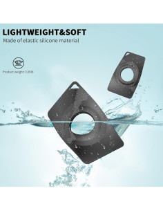 Funda Ultra Delgada para AirTag Wacanc - 2 Piezas Negra 2