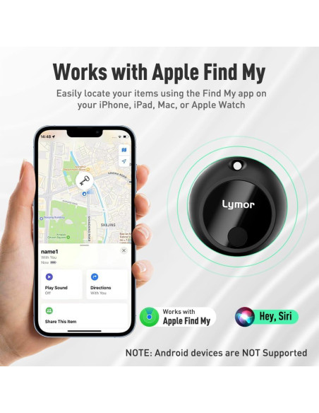 AirTag Lymor Localizador Bluetooth para Llaves y Equipaje - Paquete de 4