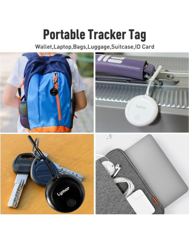 AirTag Lymor Localizador Bluetooth para Llaves y Equipaje - Paquete de 4