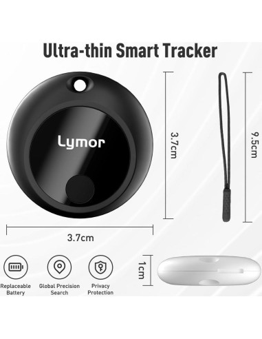 AirTag Lymor Localizador Bluetooth para Llaves y Equipaje - Paquete de 4