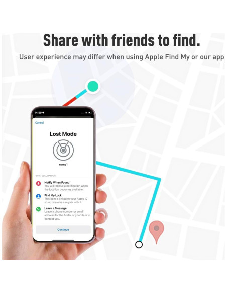 AirTag Lymor Localizador Bluetooth para Llaves y Equipaje - Paquete de 4