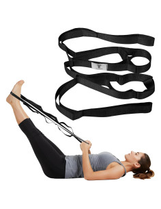 Correa de Estiramiento de Yoga Toxford 190.5 cm Negra
