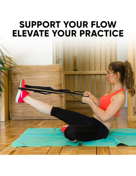 Correa de Estiramiento de Yoga Toxford 190.5 cm Negra