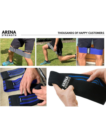 Bandas de Resistencia de Tela Arena Strength - 3 Niveles para Glúteos