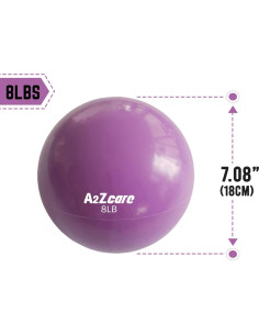 Bola de Tonificación A2ZCARE 18 cm 3.63 kg PVC Púrpura 2
